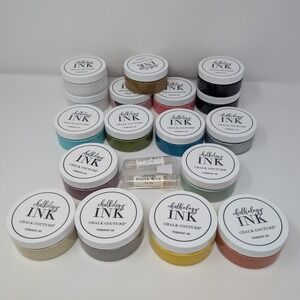 Chalk Couture Chalkology Ink LOT SEALED Permanent INK 17 Jars 2 Paste Wax Sticks